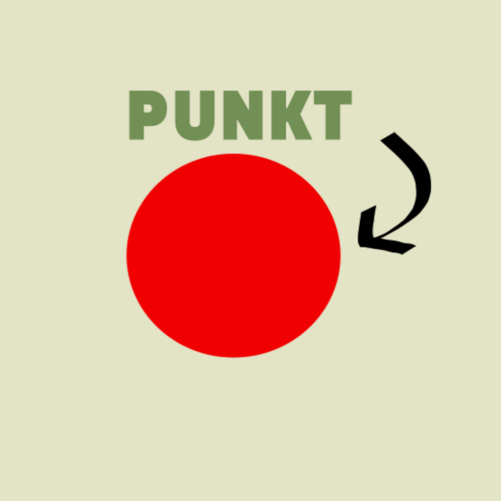 Ein roter Punkt für den Punkt Laden